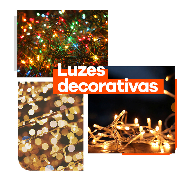 Luzinhas decorativas para compor as ideias de decoração natalina 