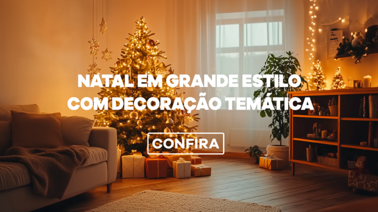 Natal em grande estilo com decoração temática