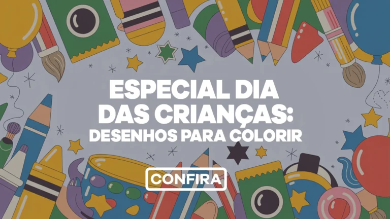 Dia das Crianças: baixe grátis os desenhos para colorir