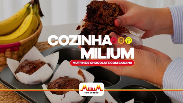 Muffin de chocolate com Banana